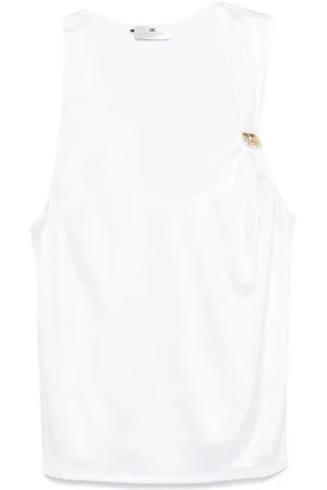 Elisabetta Franchi Jersey-Tanktop mit Schmucksteinen