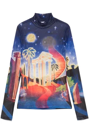 Casablanca T-Shirt in Netzoptik
