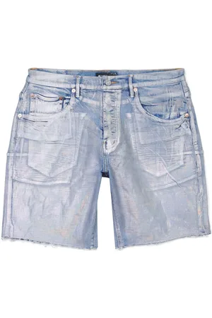 Purple Brand Jeans-Shorts mit schillerndem Finish