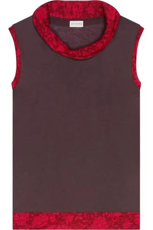 DRIES VAN NOTEN Top mit Blumen-Print