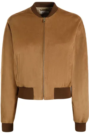 Bally Wildleder-Bomberjacke mit Reißverschluss