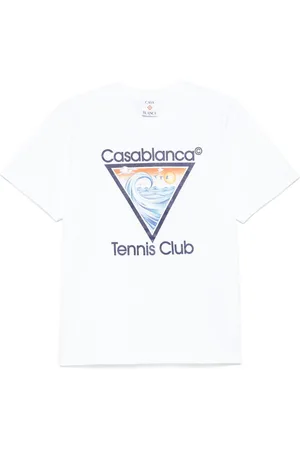 Casablanca T-Shirt mit "Tennis Club"-Print