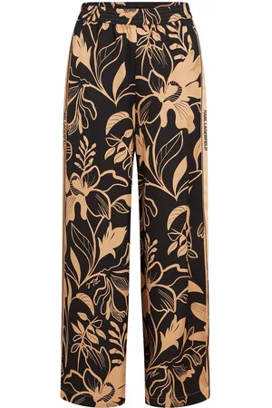 Karl Lagerfeld Weite Hose mit Print