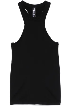 ANDREADAMO Fein geripptes Tanktop