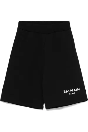 Balmain Shorts mit Logo-Applikation