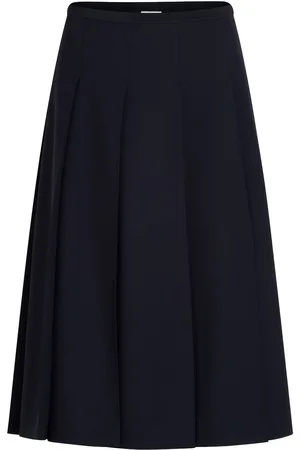 Patou Twill-Midirock mit Falten