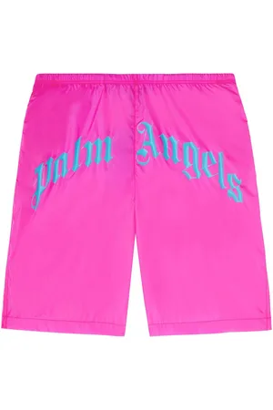 Palm Angels Badeshorts mit gebogenem Logo