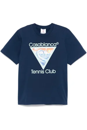 Casablanca T-Shirt mit "Tennis Club"-Print
