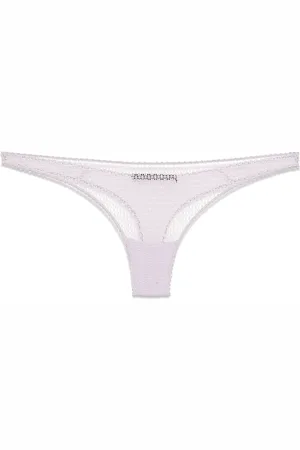 Kiki de Montparnasse Tanga mit Spitzendetail