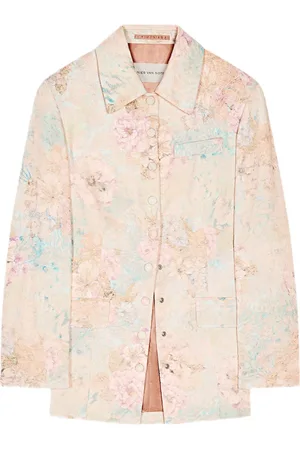 DRIES VAN NOTEN Jacquard-Blazer mit Blumenmuster