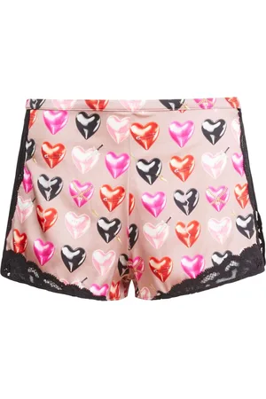 FLEUR DU MAL Charlotte Shorts mit Spitze