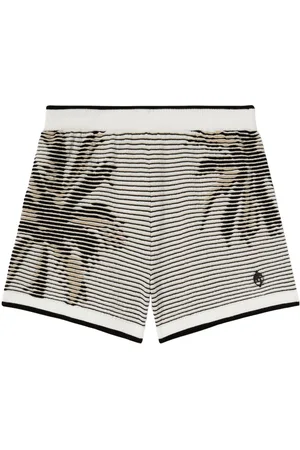 Palm Angels Gestrickte Shorts aus Palmen-Jacquard