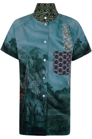 PIERRE-LOUIS MASCIA Hemd mit Batik-Print