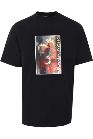 Roberto Cavalli Flyer Rises and Snake T-Shirt