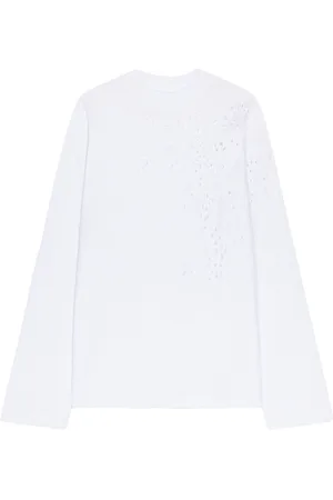 DRIES VAN NOTEN T-Shirt mit Lochstickerei