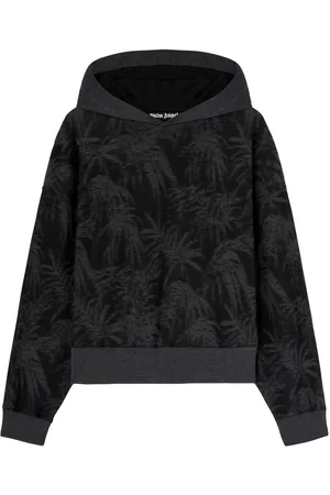 Palm Angels Hoodie mit gebogenem Logo