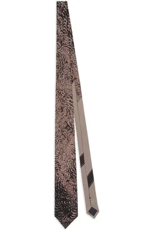 DRIES VAN NOTEN Seidenkrawatte mit Print