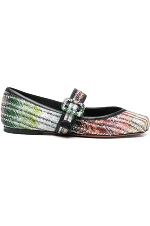 Missoni Gewebte Ballerinas mit Farbverlauf
