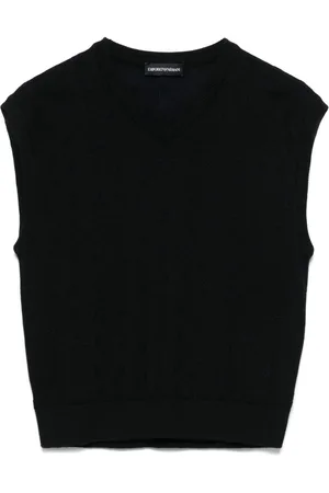 Emporio Armani Pullunder mit Logo-Jacquard