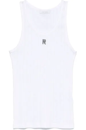 Paco rabanne Tanktop mit Logo-Schild