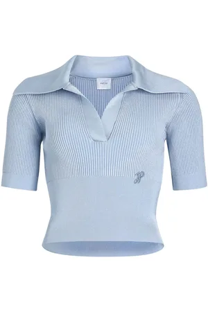 Patou Gestricktes Poloshirt