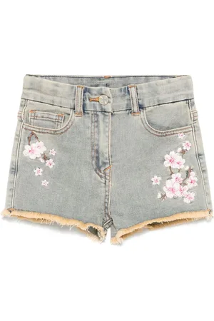 MONNALISA Shorts mit Blumenstickerei