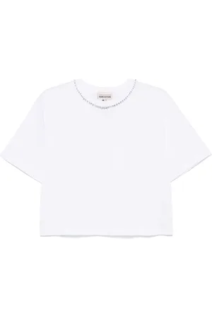 SEMICOUTURE T-Shirt mit Kristallen
