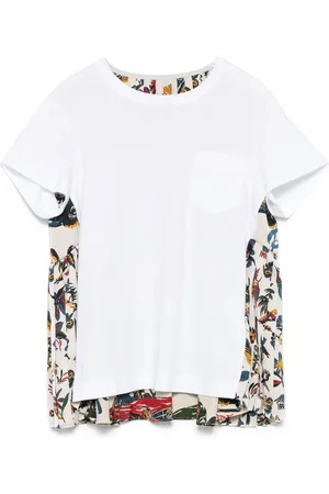 SACAI T-Shirt mit Falten