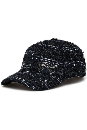 Karl Lagerfeld K/Signature Bouclé-Baseballkappe
