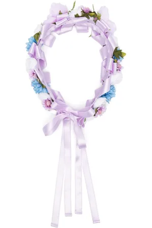 COLORICHIARI Stirnband mit Blumenapplikation