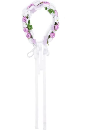 COLORICHIARI Stirnband mit Blumenapplikation