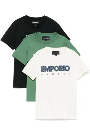 Emporio Armani Set aus drei T-Shirts mit Logo-Print