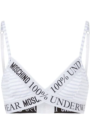 Moschino Gestreifter Triangel-BH