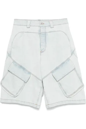MARCELO BURLON Jeans-Shorts mit aufgesetzten Taschen