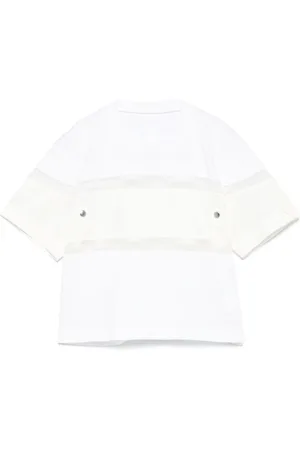 SACAI T-Shirt mit Kontrasteinsätzen