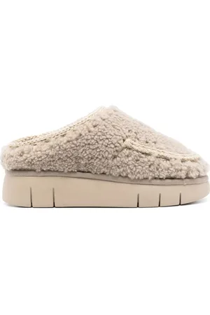 Mou Slipper mit Shearling-Besatz