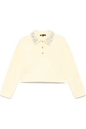 Maje Poloshirt mit Strass