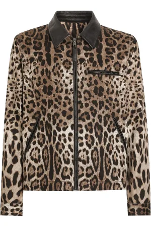 Dolce & Gabbana Bomberjacke mit Leoparden-Print