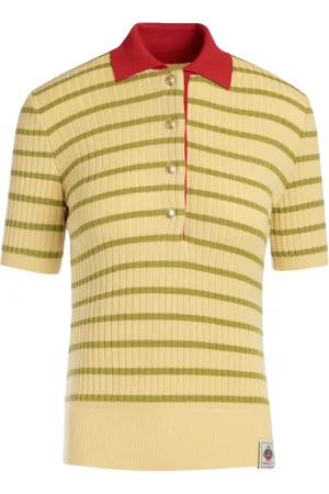 Bally Gestricktes Poloshirt mit Streifen