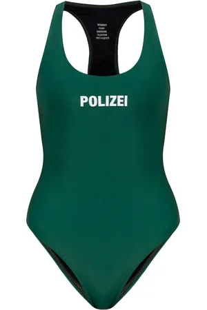 Vetements Badeanzug mit Text-Print