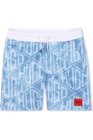 HUGO BOSS Badeshorts mit Logo-Print