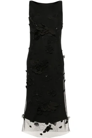 Viktor & Rolf Kleid mit Blumenapplikation