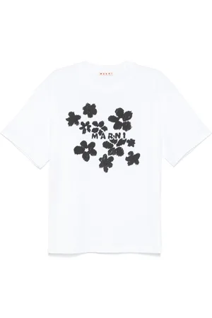 Marni T-Shirt mit Blumen-Print