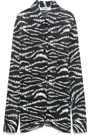The Attico Hemd mit Zebra-Print