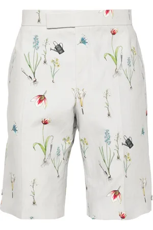 Thom Browne Gerade Shorts mit Blumen-Print