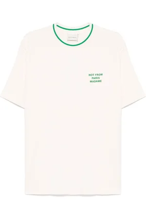 Drôle de Monsieur T-Shirt mit Slogan-Print