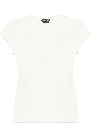 Tom Ford T-Shirt mit V-Ausschnitt