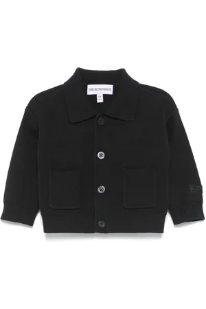 Emporio Armani Cardigan mit Logo-Stickerei