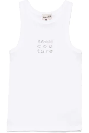 SEMICOUTURE Tanktop mit Logo-Verzierung