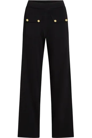 Karl Lagerfeld Geknöpfte Hose mit Logo-Gravur